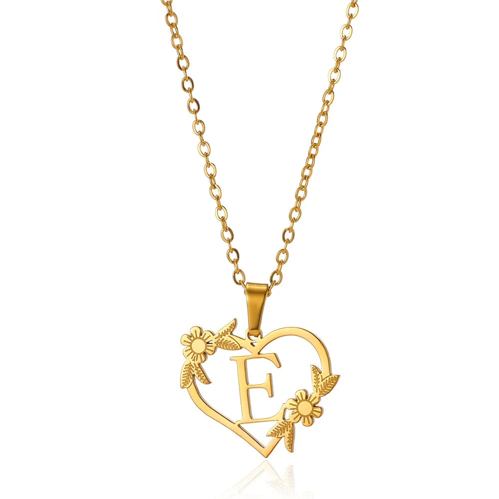 Heart-Letter Necklace | Nush Jewelers