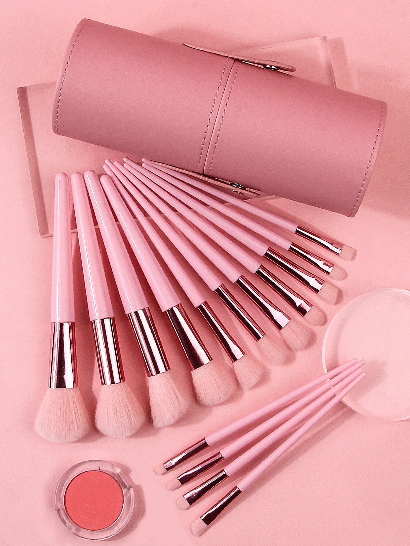 NUSH Essential Brush Set | 15-Piece Face & Eye Kit