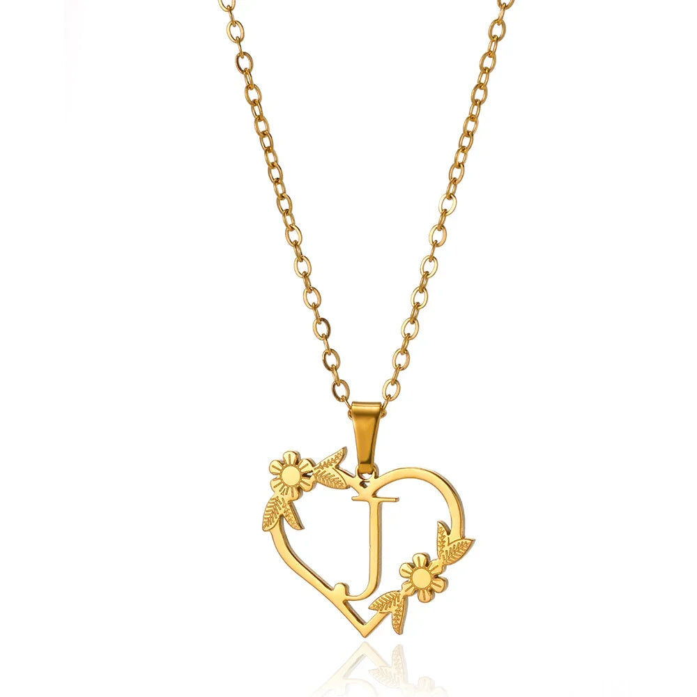 Heart-Letter Necklace | Nush Jewelers