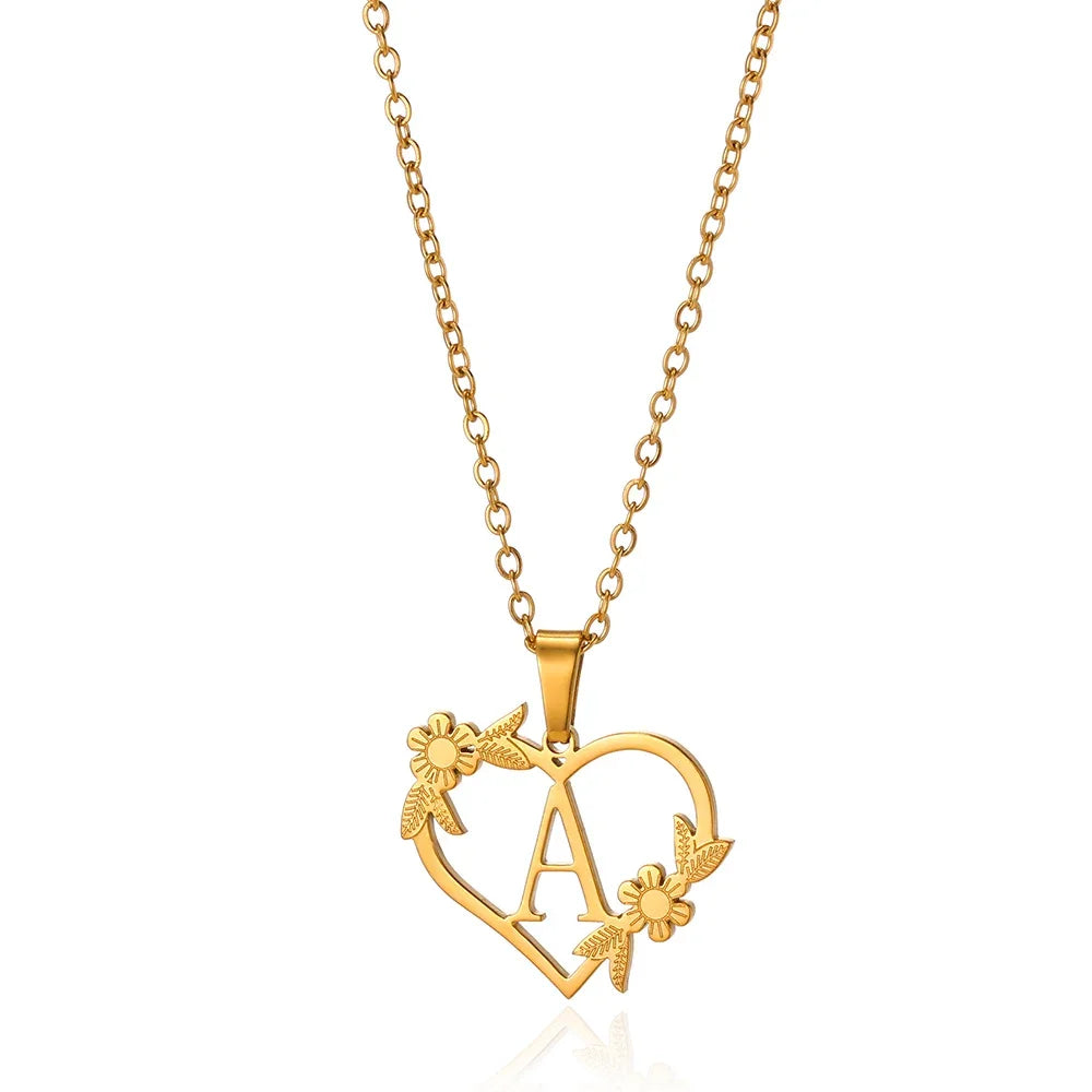Heart-Letter Necklace | Nush Jewelers