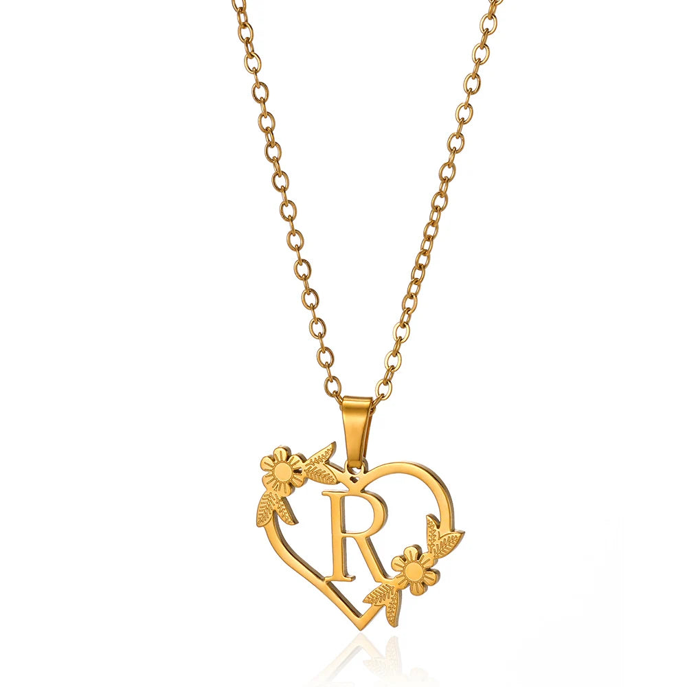 Heart-Letter Necklace | Nush Jewelers