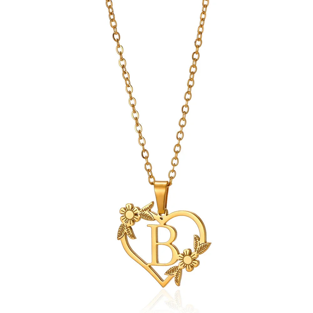 Heart-Letter Necklace | Nush Jewelers