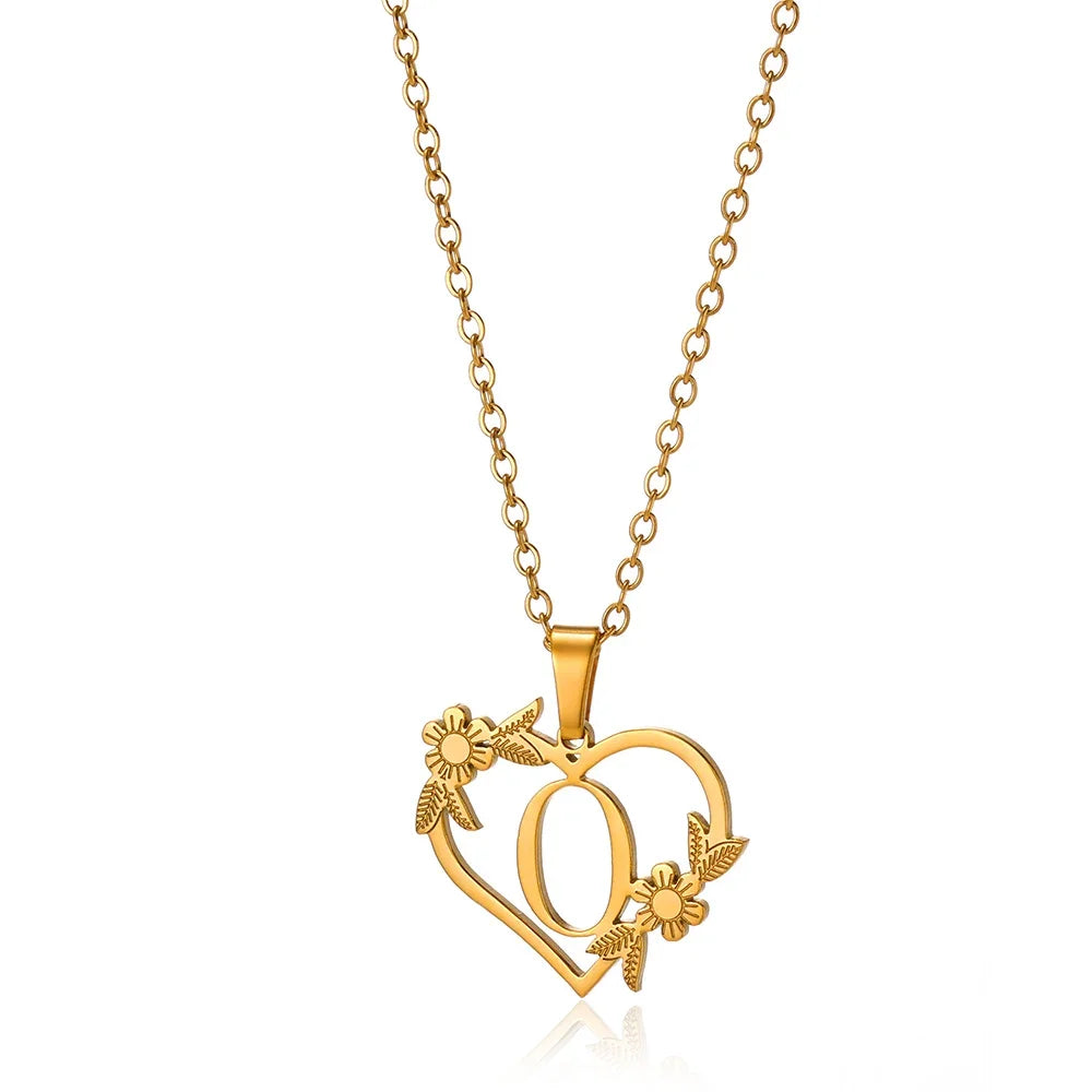 Heart-Letter Necklace | Nush Jewelers