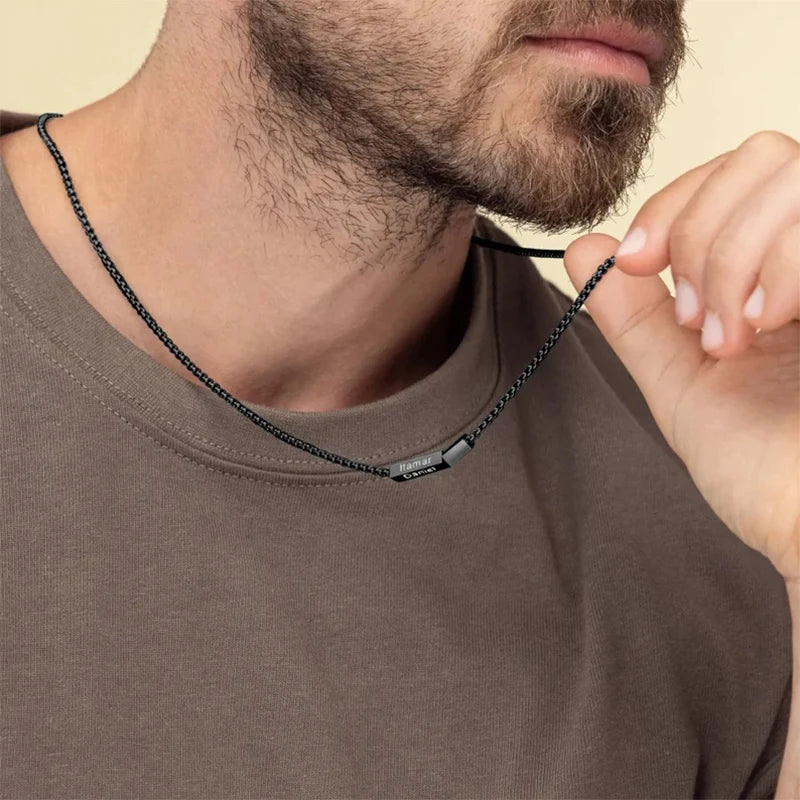Block Custom Name Necklace