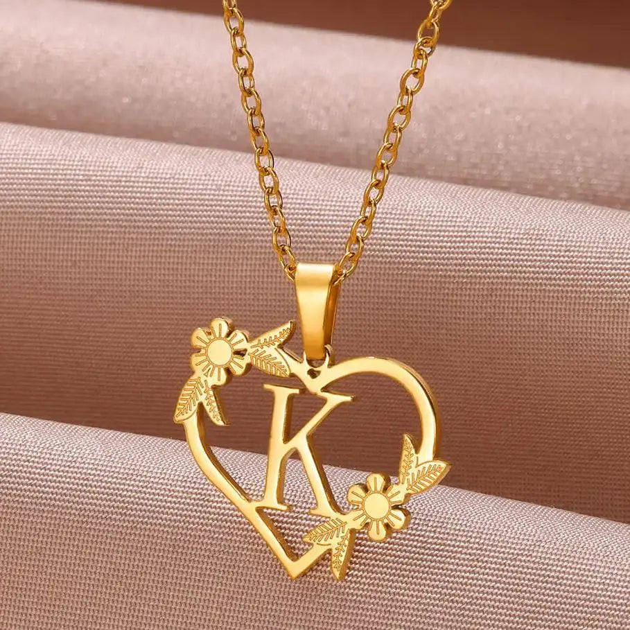 Heart-Letter Necklace | Nush Jewelers