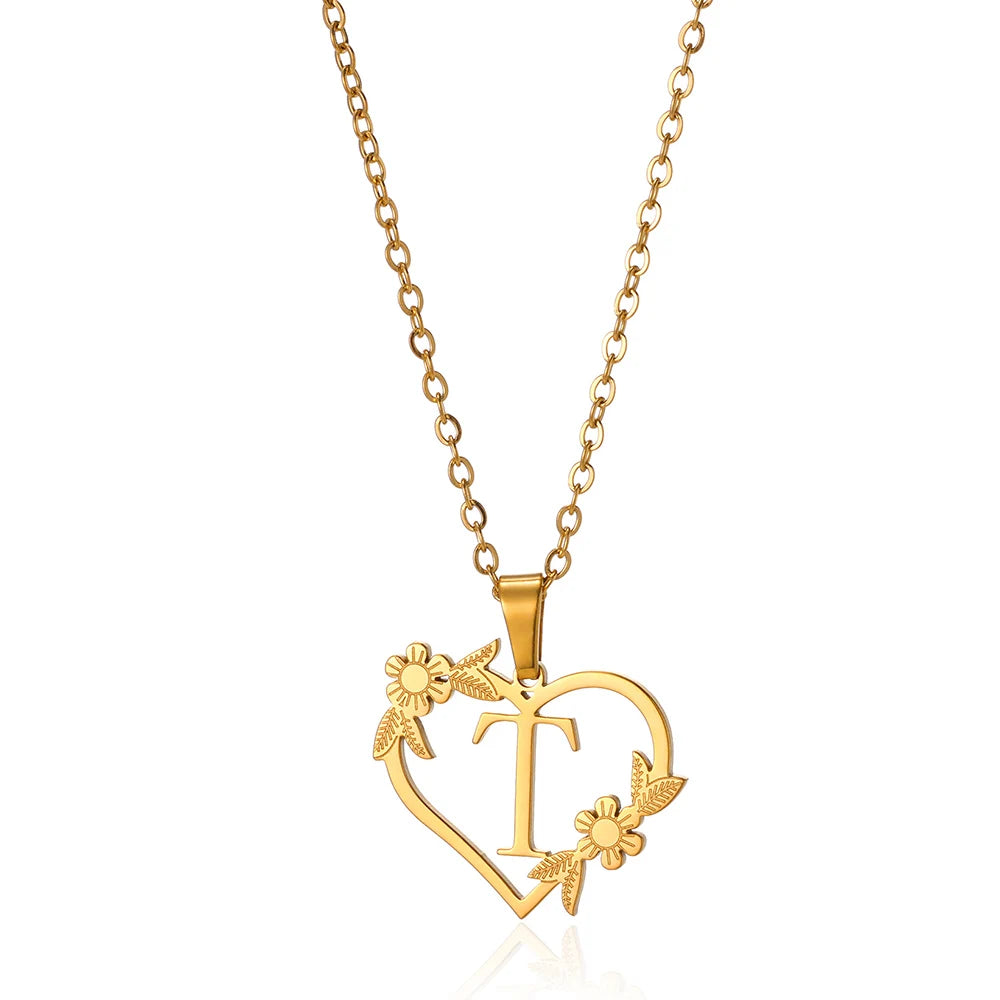Heart-Letter Necklace | Nush Jewelers