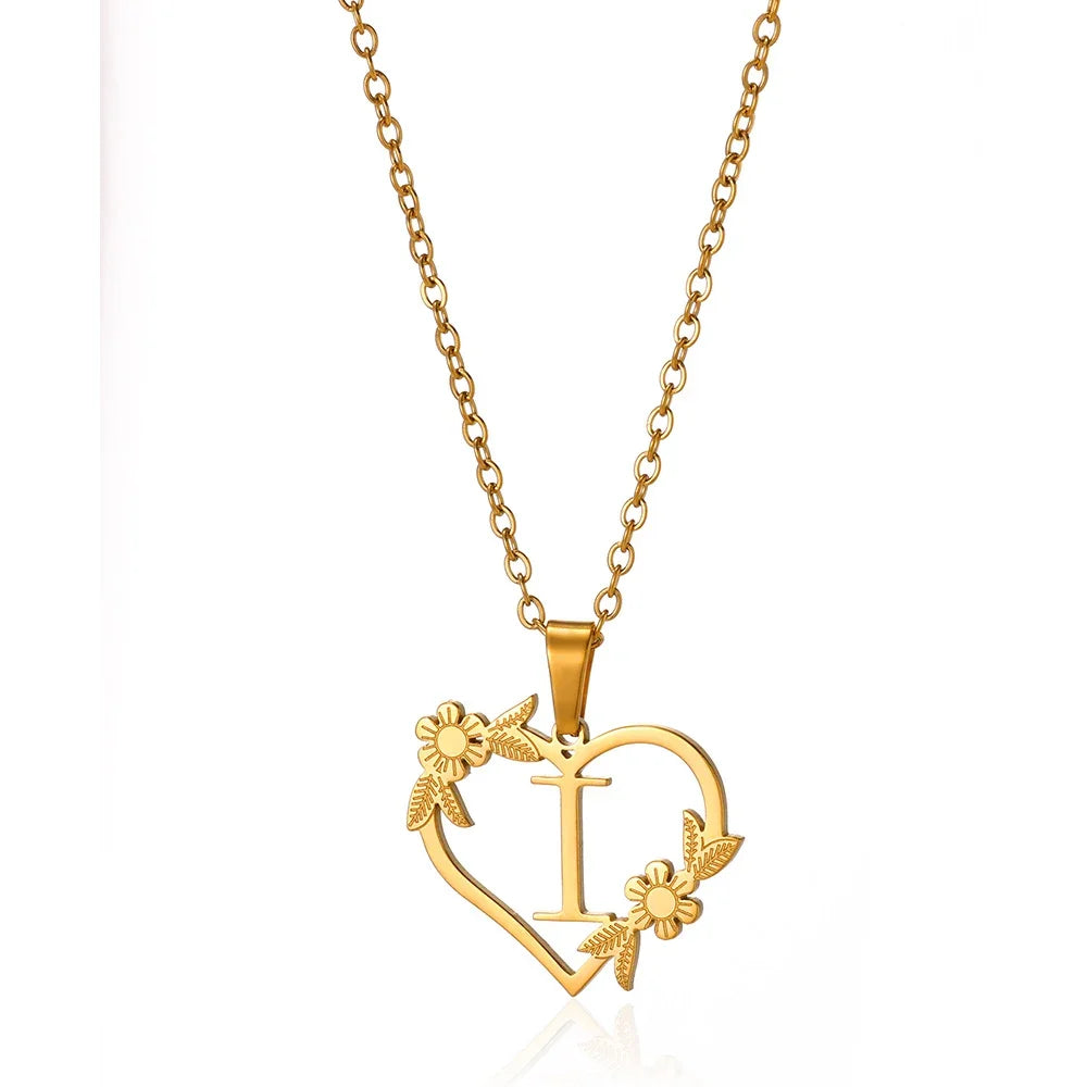 Heart-Letter Necklace | Nush Jewelers