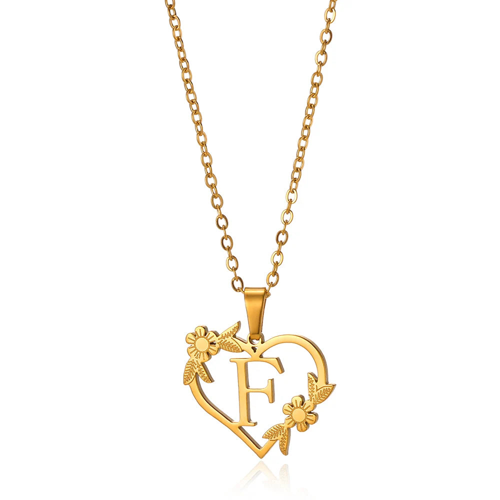 Heart-Letter Necklace | Nush Jewelers