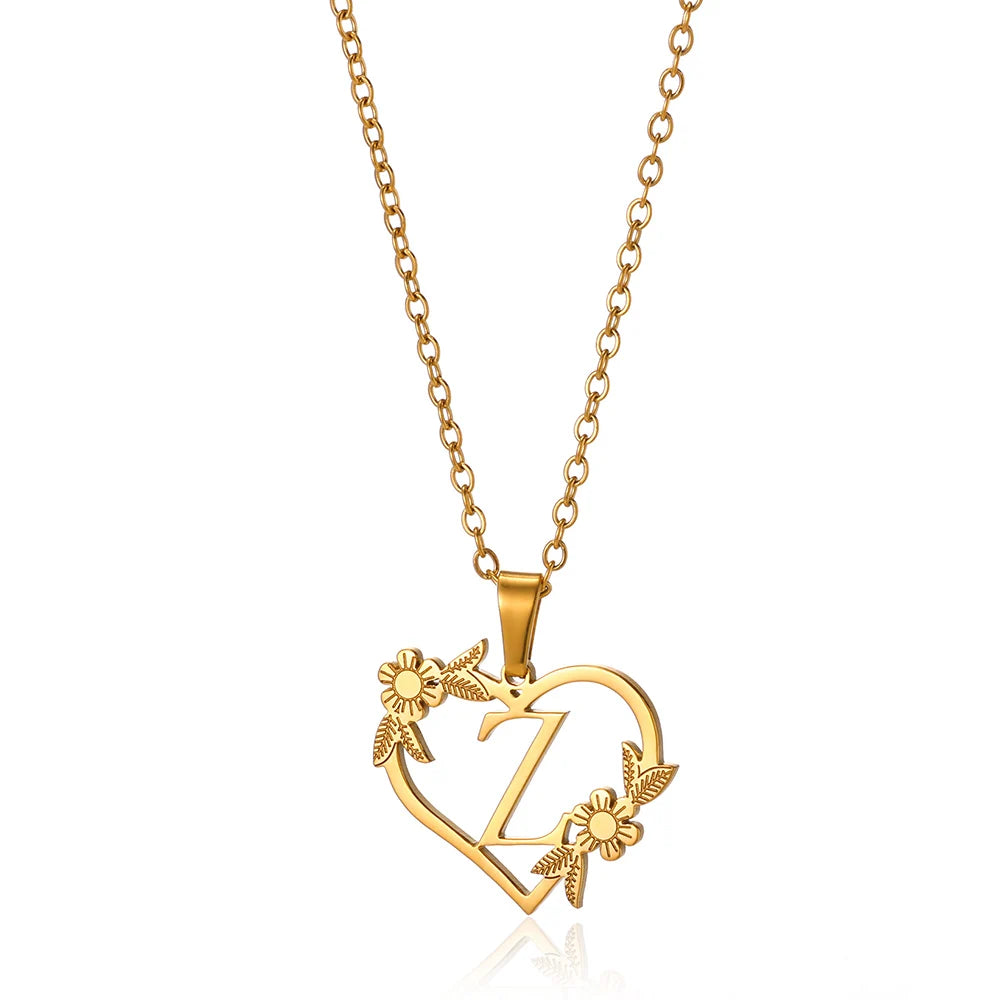 Heart-Letter Necklace | Nush Jewelers