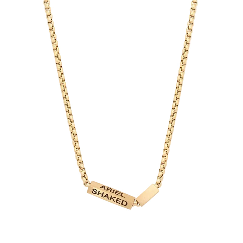 Block Custom Name Necklace