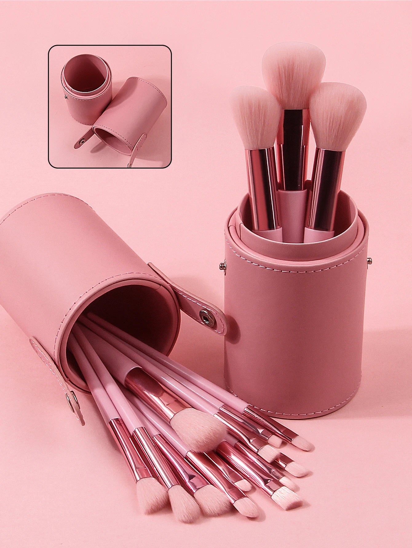 NUSH Essential Brush Set | 15-Piece Face & Eye Kit