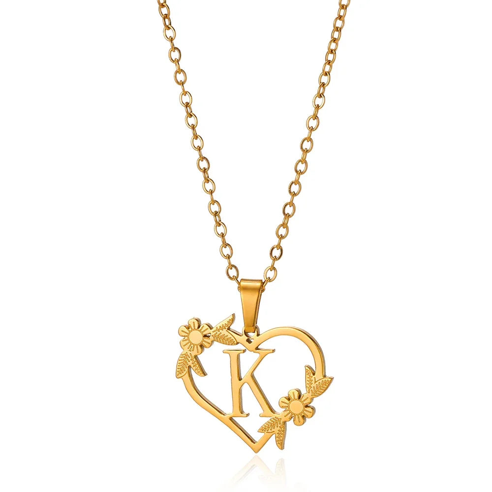 Heart-Letter Necklace | Nush Jewelers