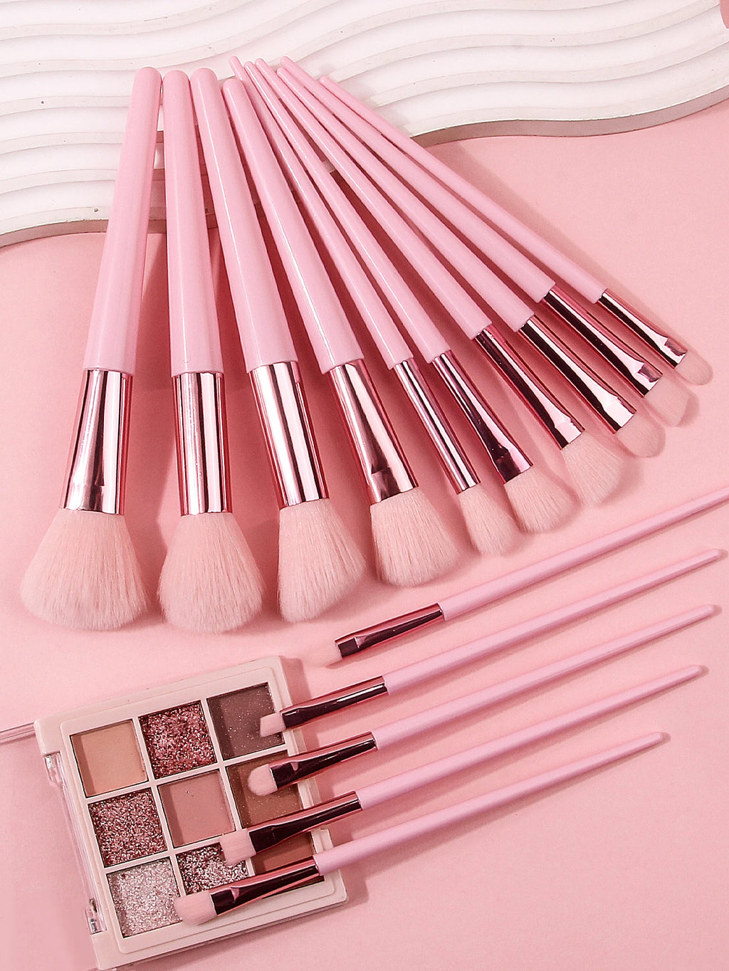 NUSH Essential Brush Set | 15-Piece Face & Eye Kit