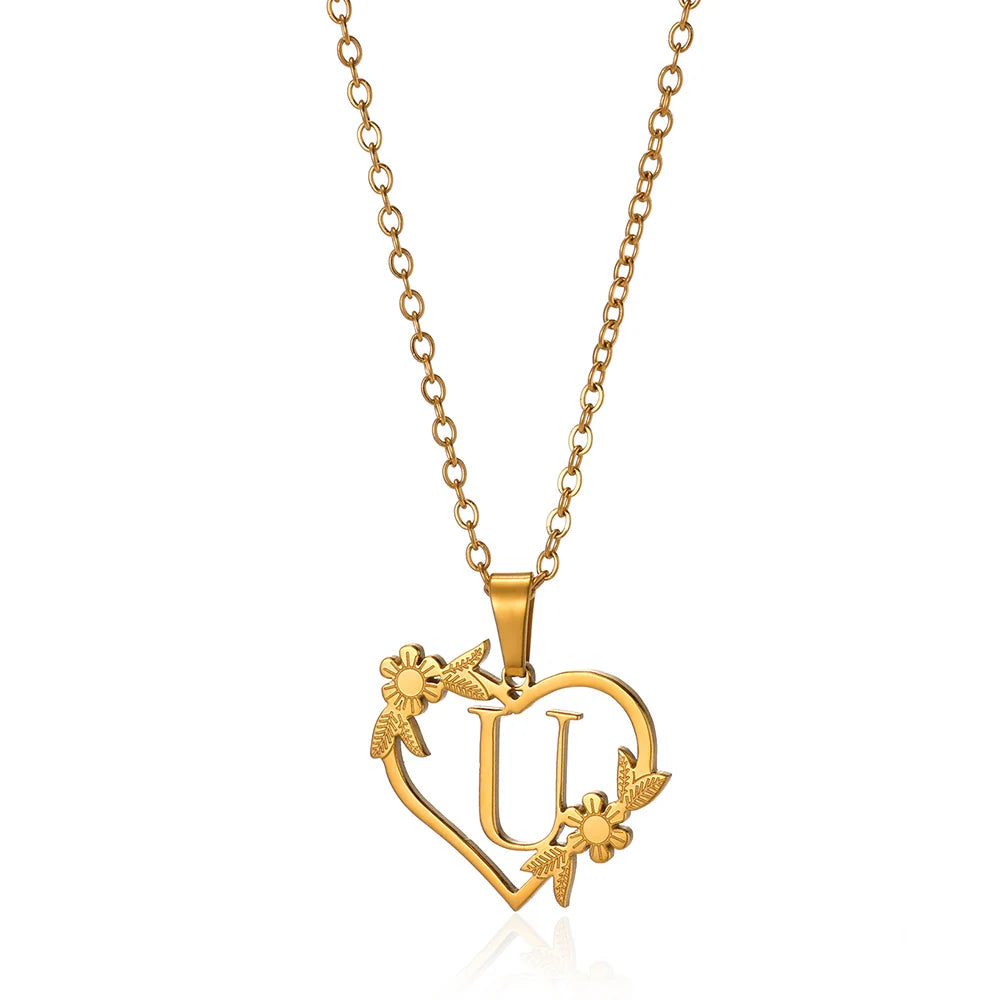 Heart-Letter Necklace | Nush Jewelers