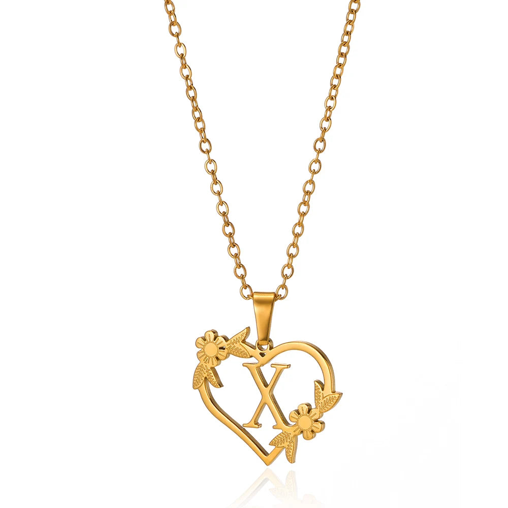 Heart-Letter Necklace | Nush Jewelers